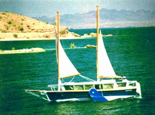 Sailing reefed