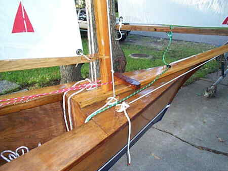 rigging at bow
