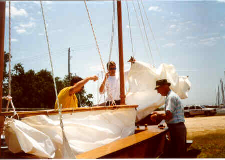 rigged foresail
